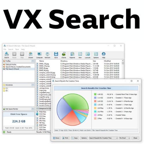 برنامج VX Search  للبحث عن الملفات