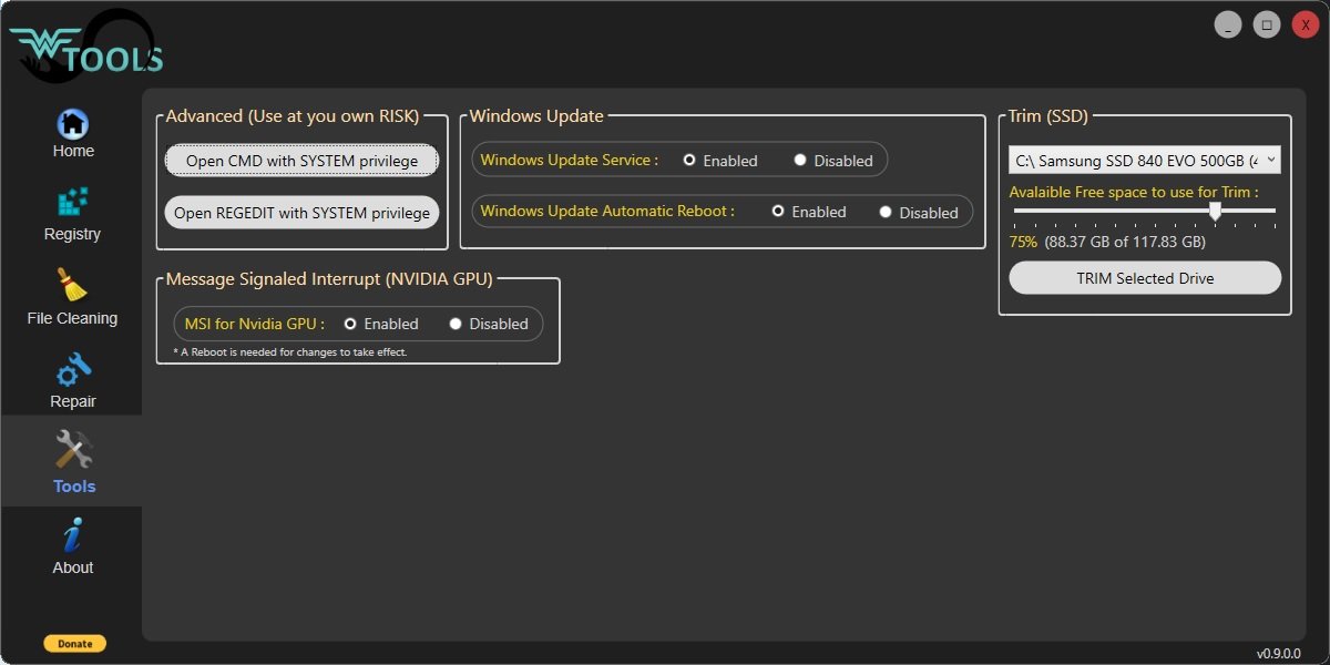 برنامج Wagnardsoft Tools  لتسريع وصيانة الويندوز