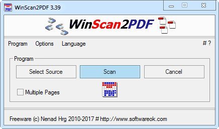 برنامج WinScan2PDF  لتحويل المستندات الورقية إلى ملفات رقمية