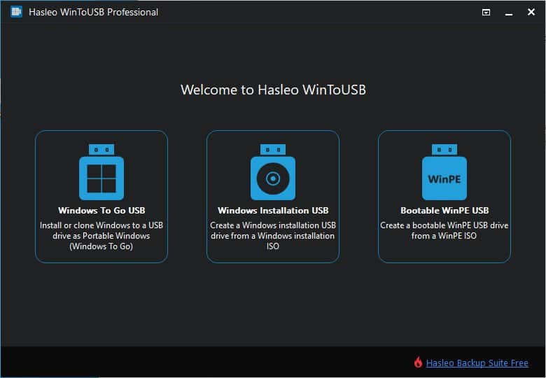برنامج WinToUSB  لنسخ الويندوز على فلاشة