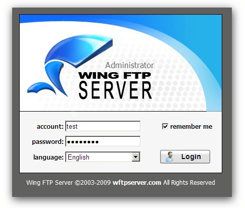برنامج Wing FTP Server Corporate  لإدارة ومشاركة الملفات