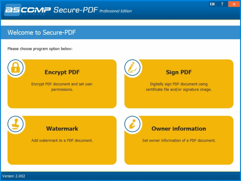 برنامج Secure-PDF Professional | لحماية ملفات PDF - shr7pc