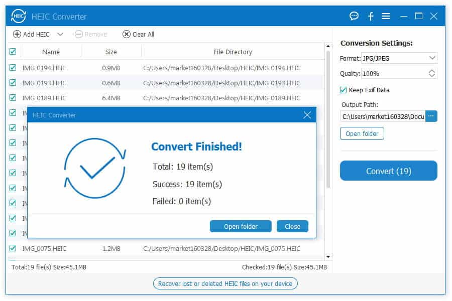 برنامج Aiseesoft HEIC Converter  لتحويل وعرض صور HEIC
