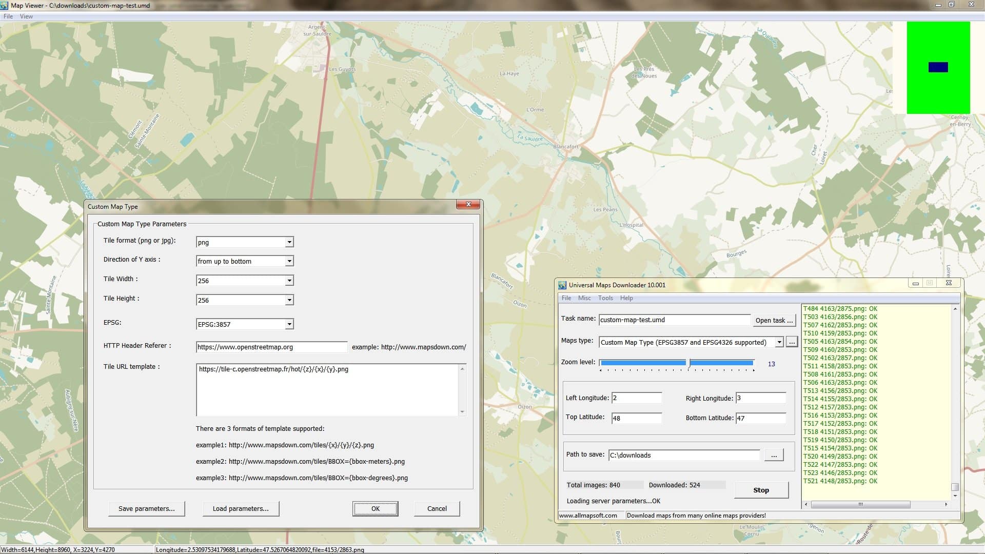 برنامج AllMapSoft Universal Maps Downloader  لتحميل الخرائط من الإنترنت