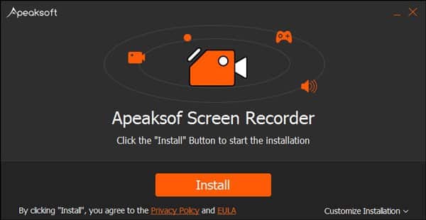 برنامج Apeaksoft Screen Recorder  لتصوير الشاشة