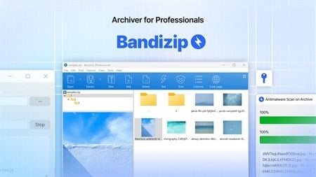 برنامج Bandizip Professional  لضغط وفك ضغط الملفات