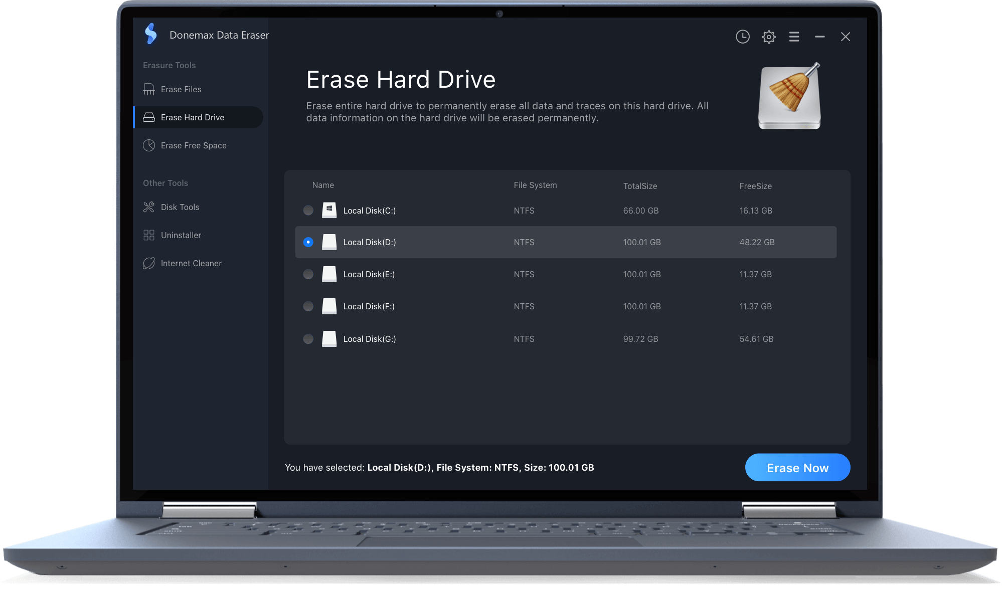 برنامج Donemax Data Eraser Enterprise  لحذف الملفات بشكل دائم ونهائى