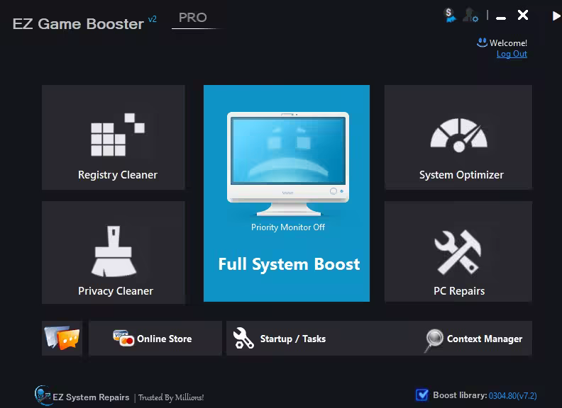 برنامج EZ Game Booster  لتحسين أداء الالعاب