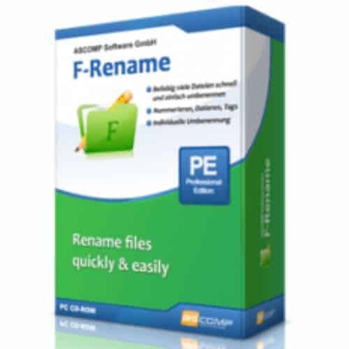 برنامج F-Rename Professional لإعادة تسمية الملفات