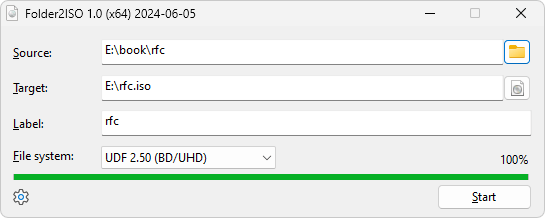 برنامج Folder2ISO  لتحويل أى مجلد إلى ISO