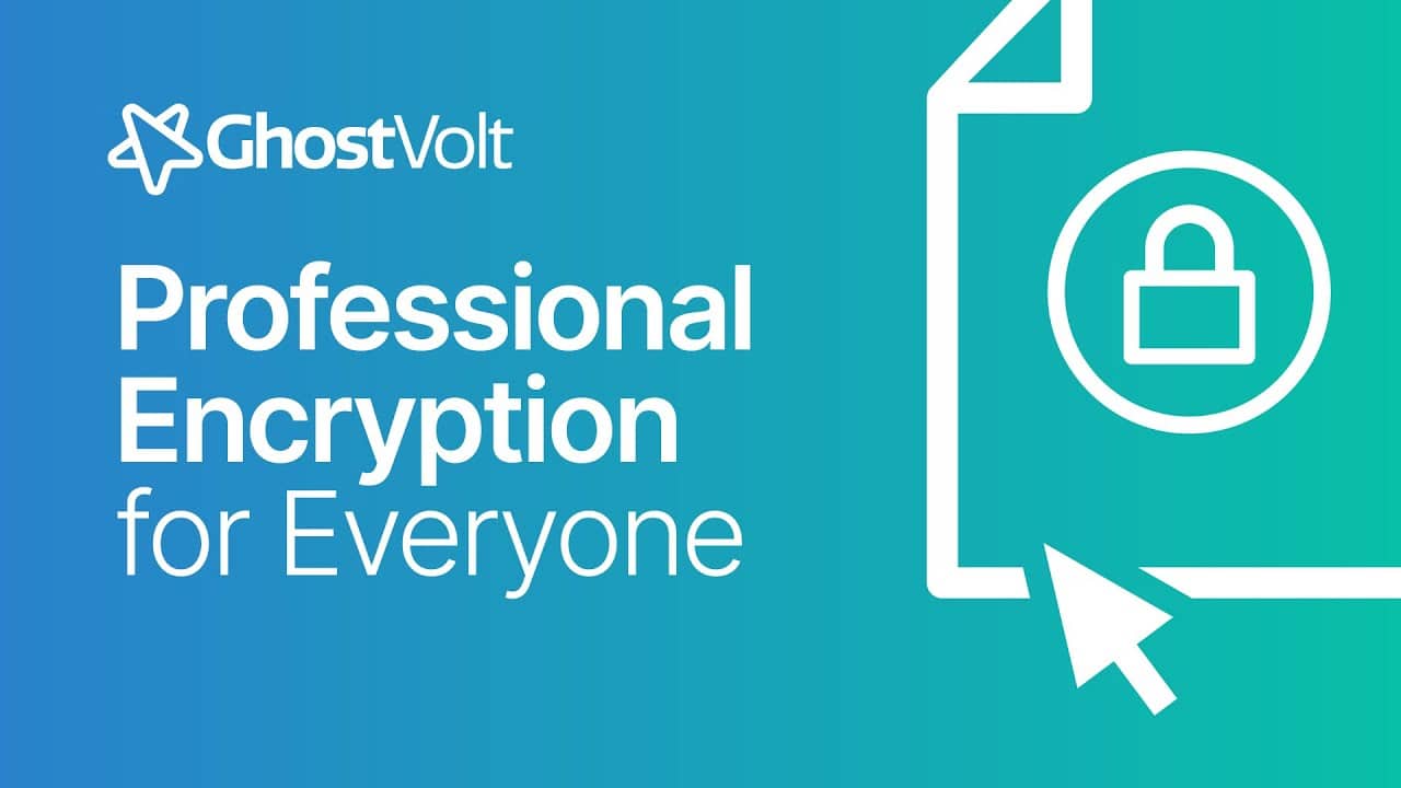 برنامج GhostVolt Business  لحماية وتشفير الملفات والبيانات