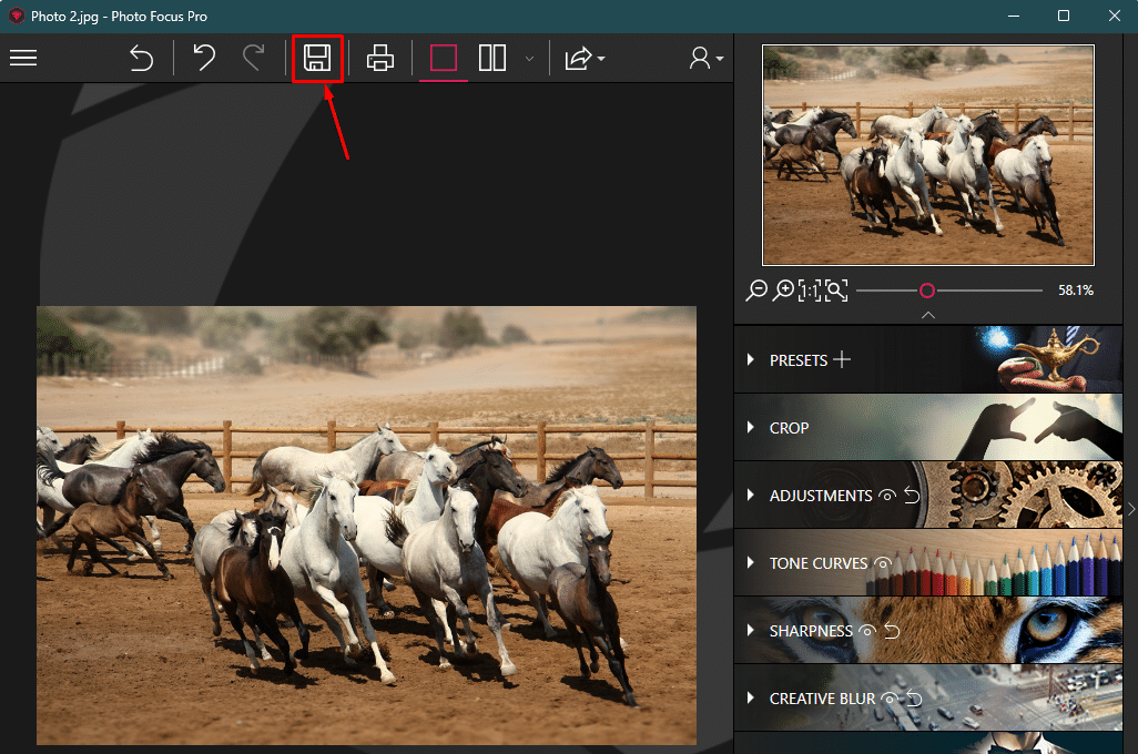برنامج InPixio Photo Focus Pro  لتحسين جودة الصور