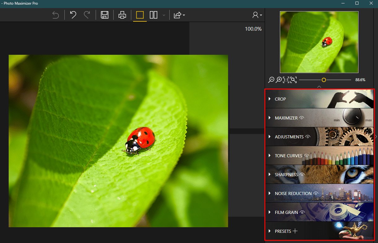 برنامج InPixio Photo Maximizer Pro  لتكبير الصور مع الحفاظ على جودتها