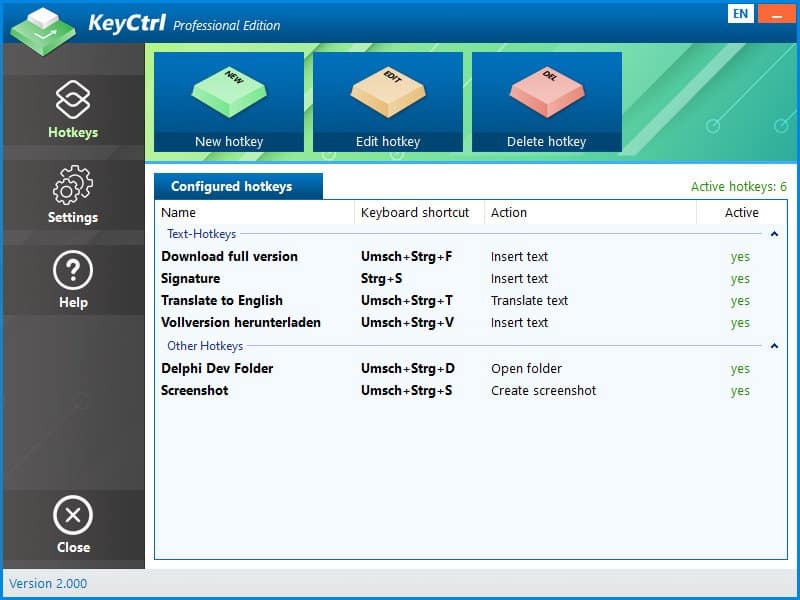برنامج KeyCtrl Professional  للتحكم فى اختصارات الكيبورد
