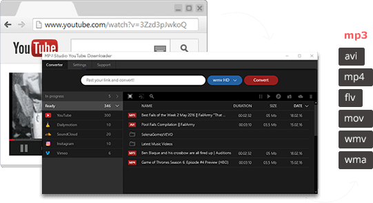 برنامج MP3Studio YouTube Downloader  لتحميل الفيديوهات من الإنترنت
