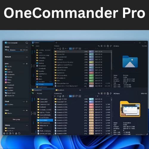 برنامج OneCommander Pro لإدارة الملفات