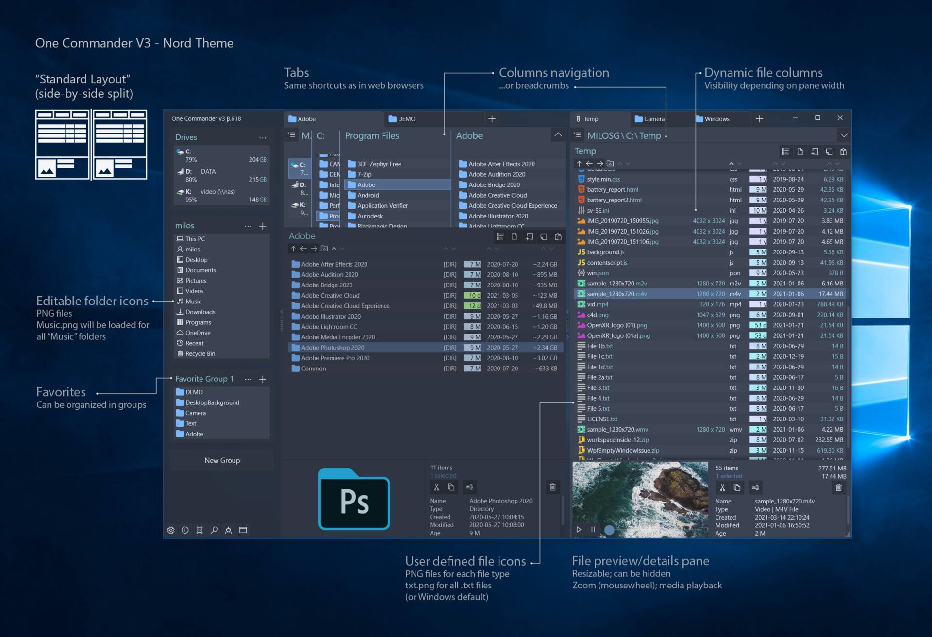 برنامج OneCommander Pro لإدارة الملفات