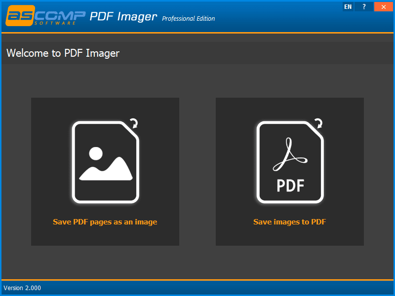 برنامج PDF Imager Professional  لتحويل وإدارة ملفات PDF
