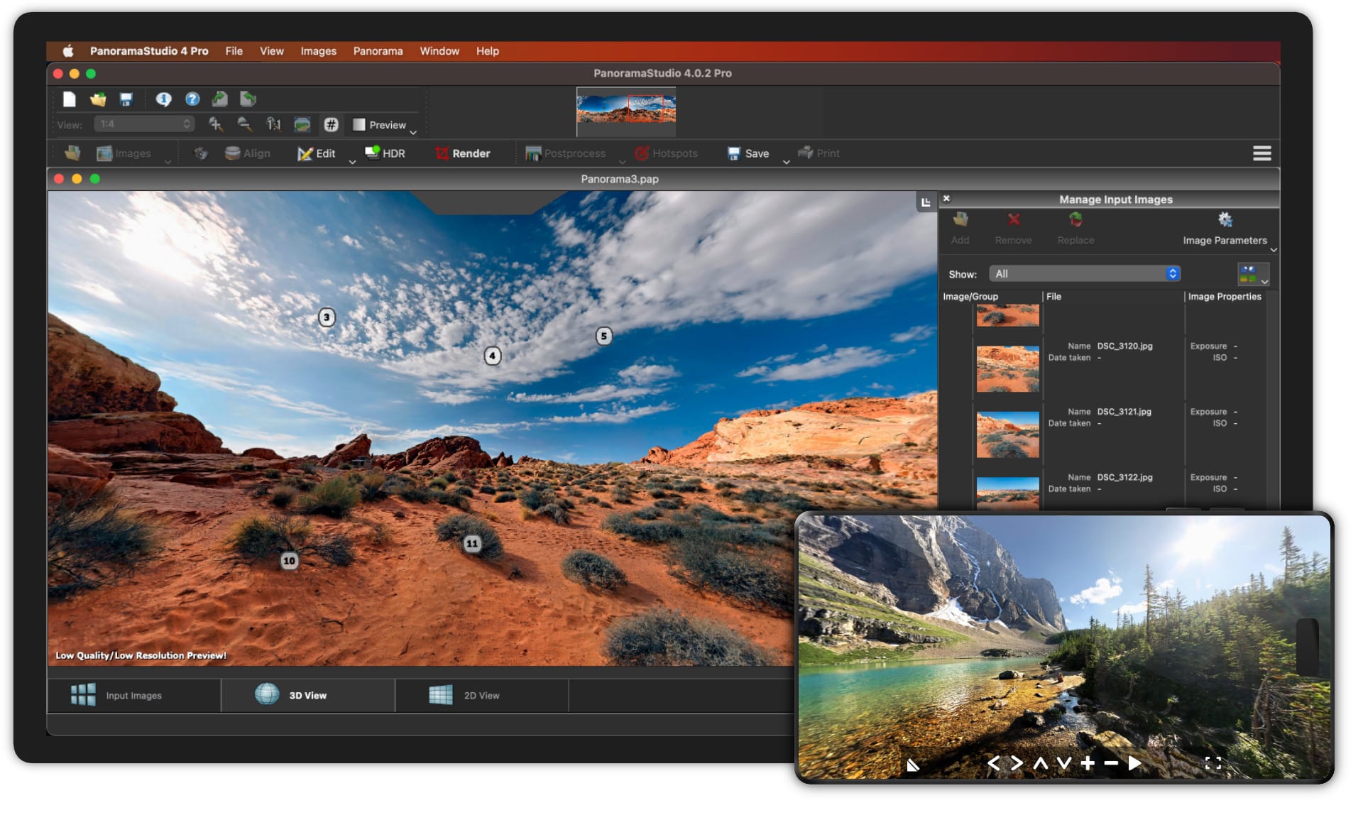 برنامج PanoramaStudio Pro  لإنشاء الصور البانورامية