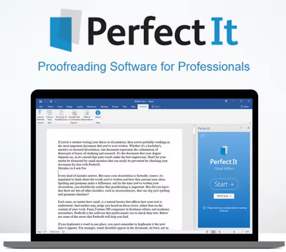 برنامج PerfectIt Pro  للتدقيق اللغوي