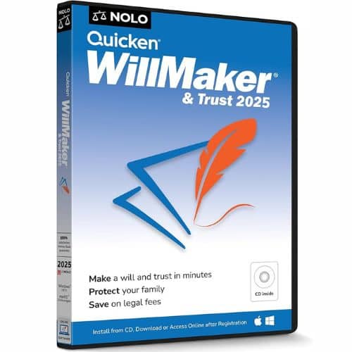 برنامج Quicken WillMaker & Trust 2025  لإنشاء الوصايا والتركات والوثائق القانونية