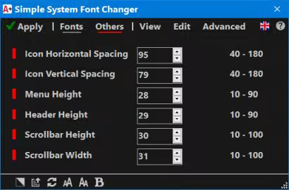 برنامج Simple System Font Changer  لتغيير خطوط الويندوز