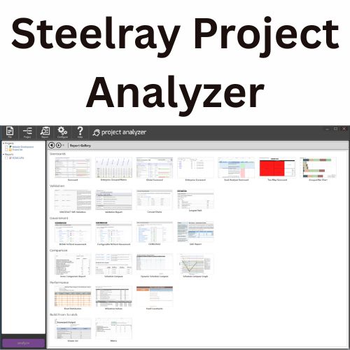 برنامج Steelray Project Analyzer  لتحليل البيانات