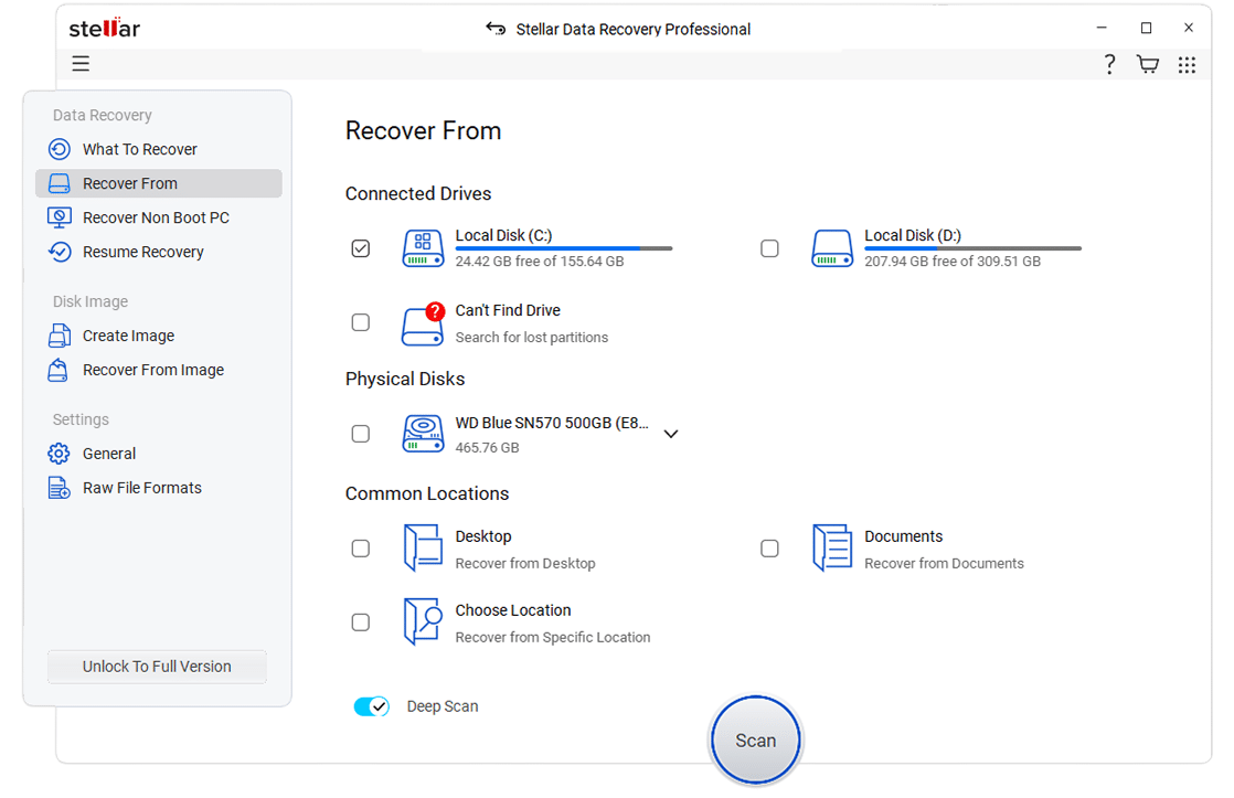 برنامج Stellar Data Recovery  لاستعادة الملفات المحذوفة