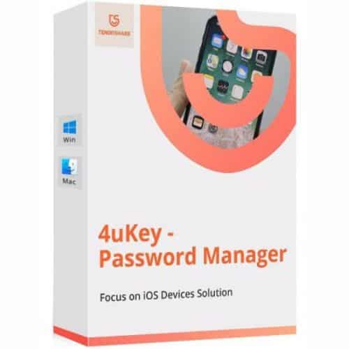 برنامج Tenorshare 4uKey Password Manager لإدارة كلمات المرور لأجهزة iOS