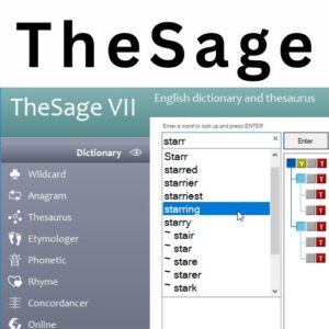 برنامج TheSage قاموس لتعلم اللغة الإنجليزية