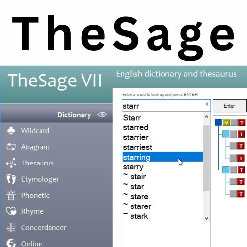 برنامج TheSage قاموس لتعلم اللغة الإنجليزية