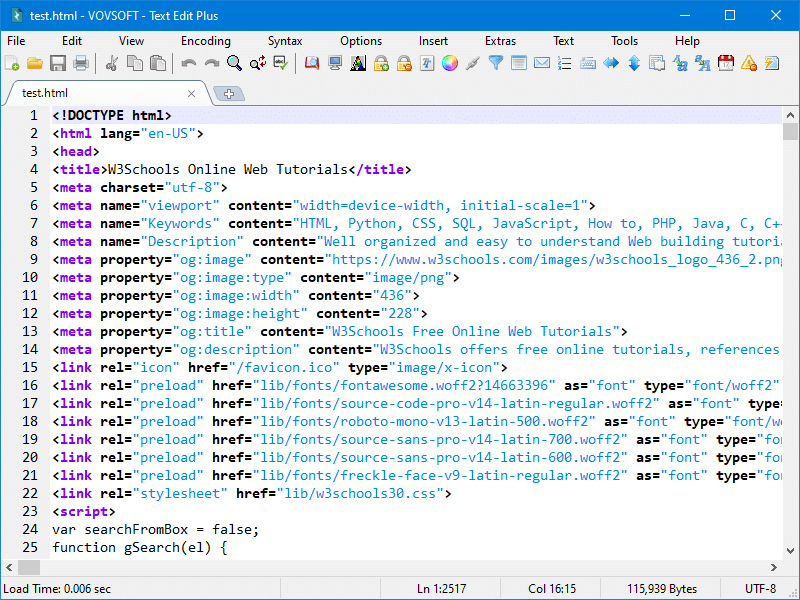 برنامج VovSoft Text Edit Plus  لتحرير النصوص