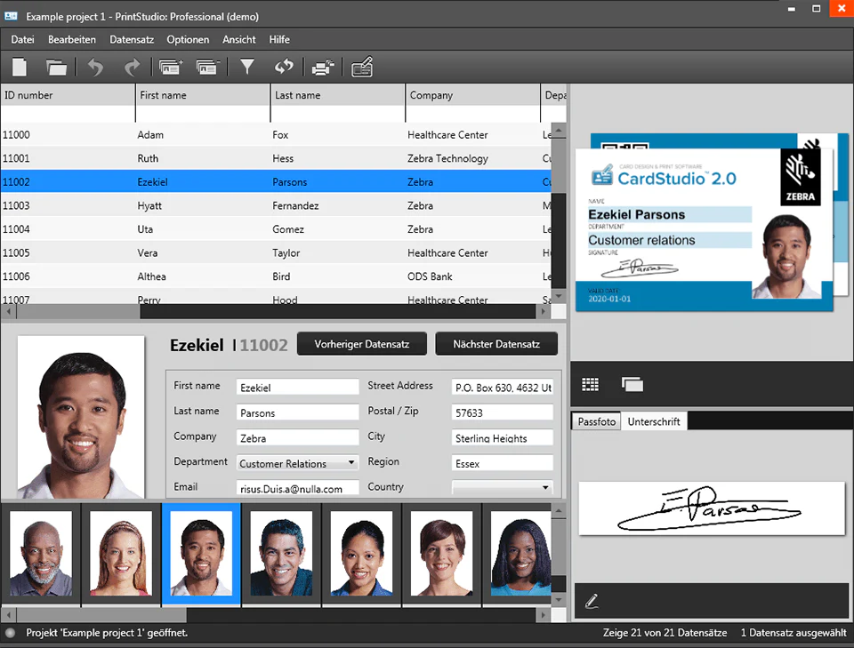 برنامج Zebra CardStudio Professional  لإنشاء وتصميم الكروت والبطاقات