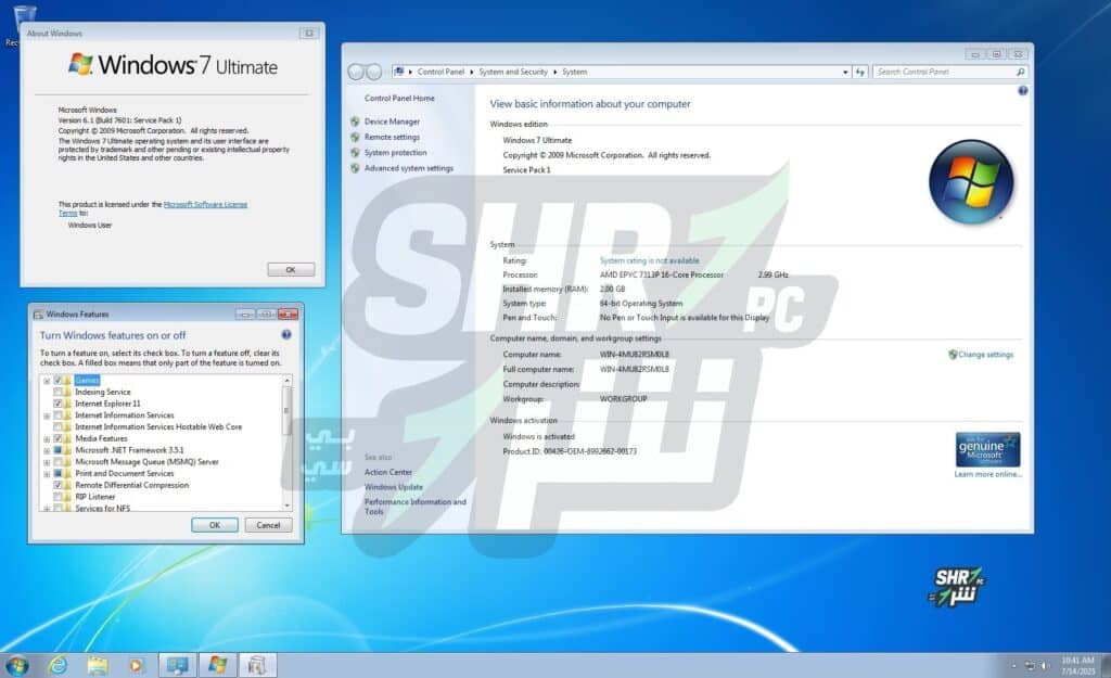 ويندوز سفن التميت بـكل اللغات 2025 Windows 7 Ultimate يوليو 2025