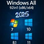 اسطوانة جميع إصدارات الويندوز All Windows 7-8.1-10-11 x86-x64