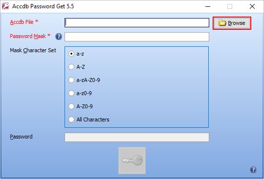 برنامج Accdb Password Get لاستعادة كلمات المرور الخاصة بقواعد بيانات Microsoft