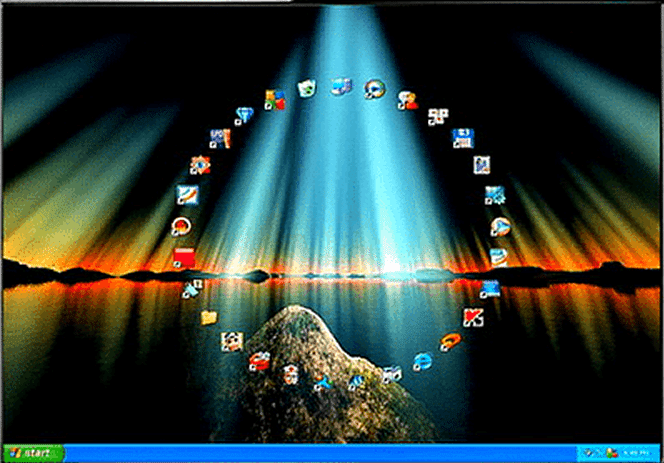 برنامج DesktopOK  لتغير شكل سطح المكتب