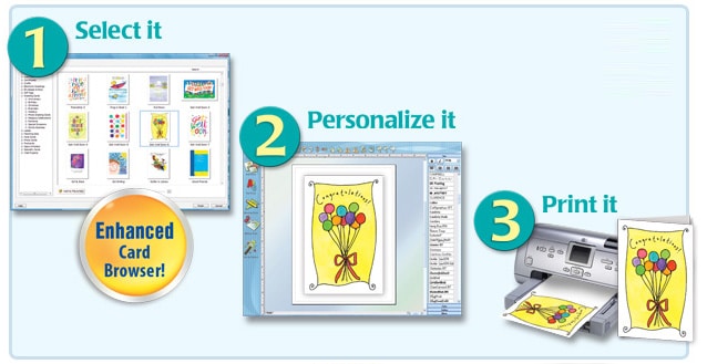 برنامج Greeting Card Factory Deluxe لإنشاء بطاقات التهنئة