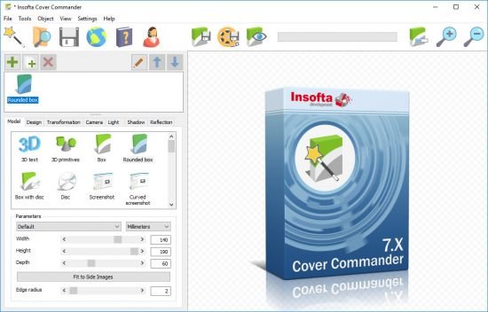 برنامج Insofta Cover Commander  لإنشاء وتصميم الأغلفة