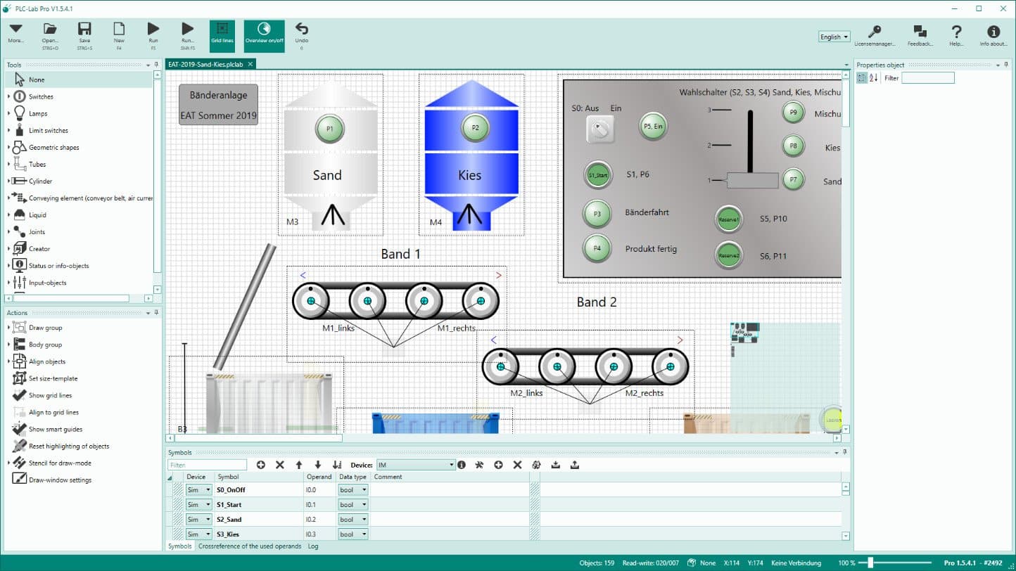 برنامج PLC-Lab Pro  لأتمتة واختبار أنظمة PLC-Lab Pro