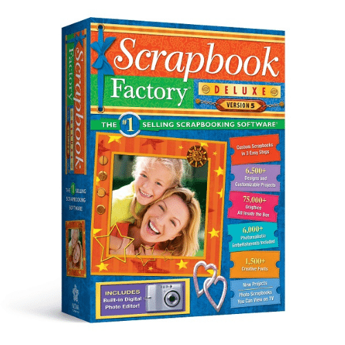 برنامج Scrapbook Factory Deluxe لإنشاء ألبومات صور رقمية