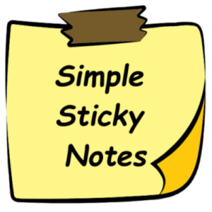 برنامج Simple Sticky Notes إنشاء ملاحظات لاصقة رقمية