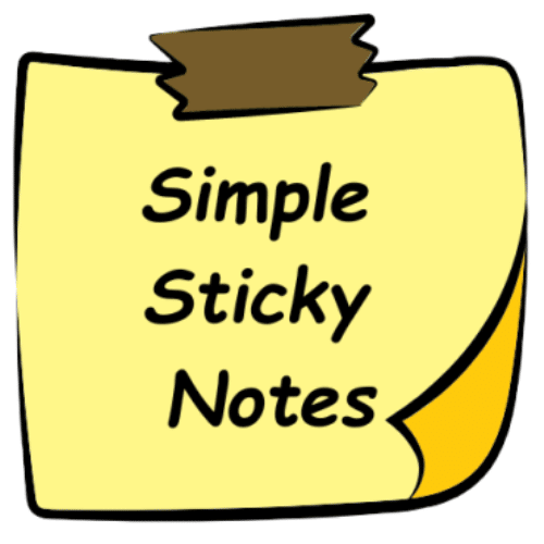 برنامج Simple Sticky Notes  إنشاء ملاحظات لاصقة رقمية