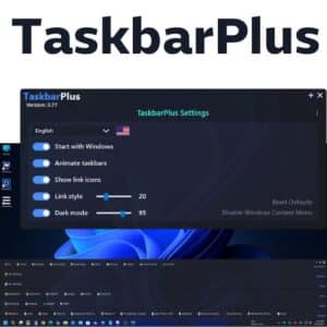 برنامج TaskbarPlus لتغيير شكل شريط المهام فى الويندوز