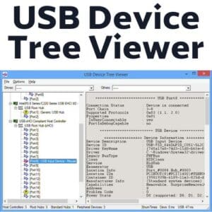 برنامج USB Device Tree Viewer لإدارة اتصالات USB