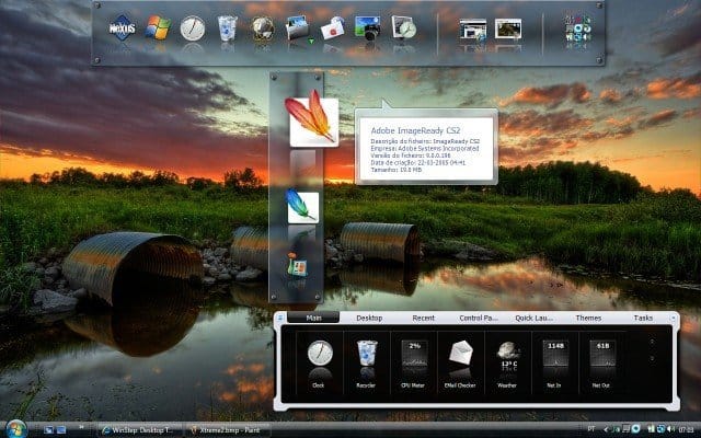 برنامج Winstep Nexus  لتغيير شكل سطح المكتب