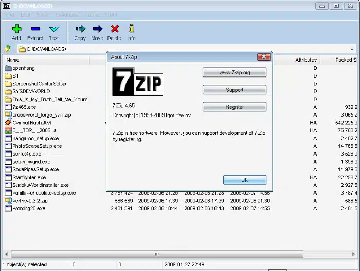 تحميل برنامج 7-Zip  لضغط وفك ضغط الملفات