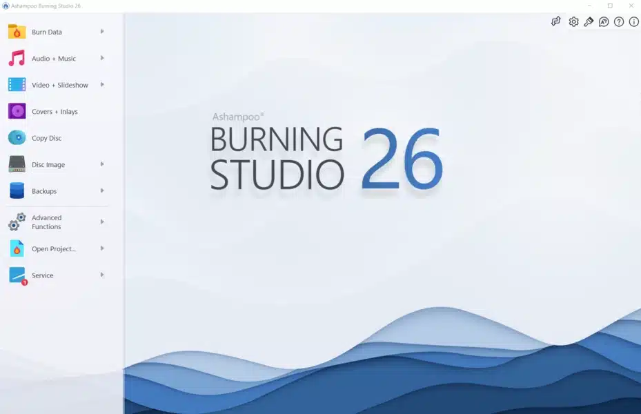 برنامج Ashampoo Burning Studio  لحرق ونسخ وإنشاء الأقراص المدمجة