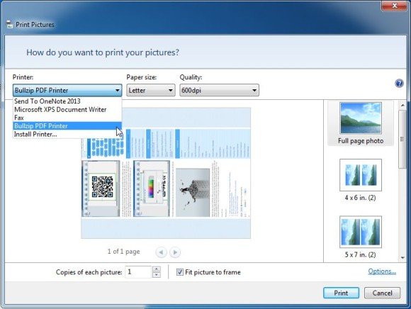 برنامج Bullzip PDF Printer Expert  لإنشاء ملفات PDF