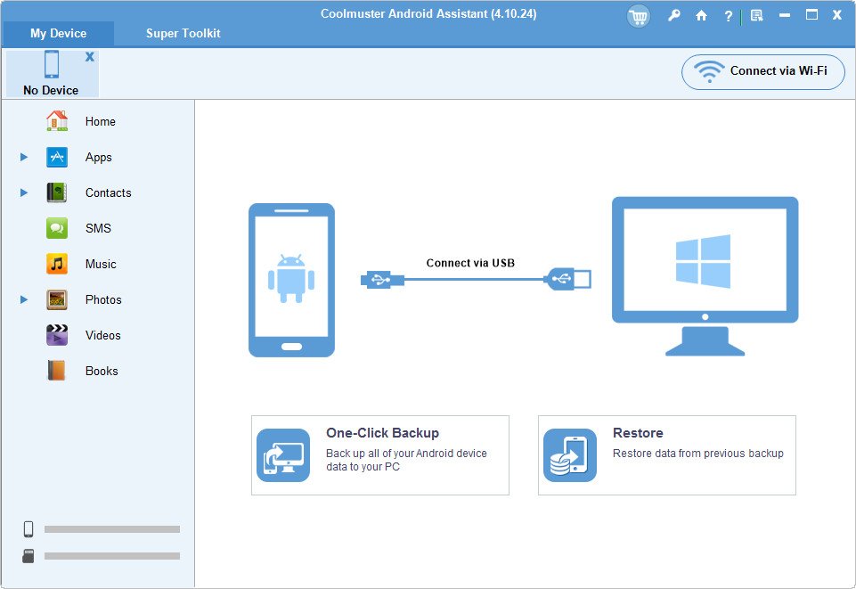 برنامج Coolmuster Android Assistant مصمم لإدارة بيانات أجهزة أندرويد من خلال جهاز الكمبيوتر